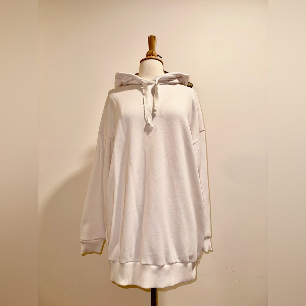American Eagle "Jegging Fit" Oversized Hoodie - White - Size Medium